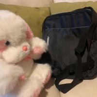 Borsello nero ampio Lancetti