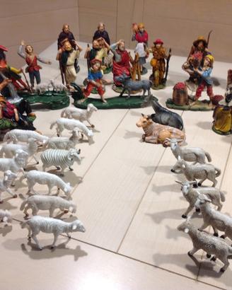 NR (2) Presepe completo 42 pezzi altezza 12cm