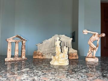 Set decorazioni acquario rovine romane 4 pezzi