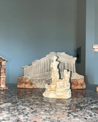Set decorazioni acquario rovine romane 4 pezzi