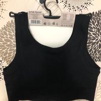 Reggiseno Sport imbottito con chiusura a zip