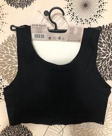 Reggiseno Sport imbottito con chiusura a zip