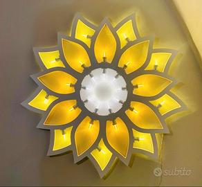 Luminaria salentina a forma di girasole
