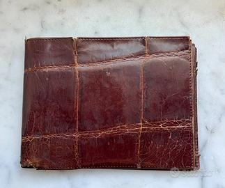 Portafoglio da uomo vintage in pelle