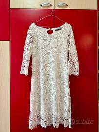 Vestito donna Cassis Collection in pizzo bianco