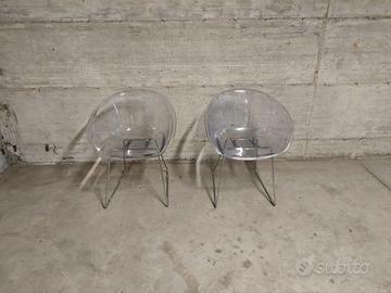 2 Sedie Pedali Gliss 920 Trasparenti