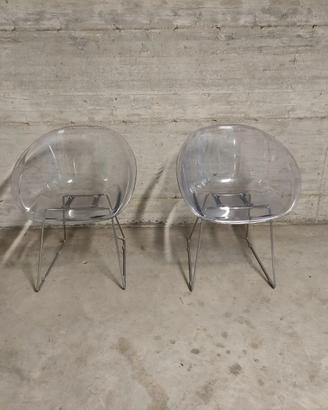 2 Sedie Pedali Gliss 920 Trasparenti