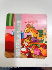 Scheda Aexis prepagata in blister