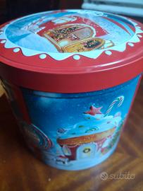 Scatola latta Balocco natalizia  Scatola di latta 