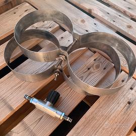 fascioni inox per bibombola + manifold per bibo