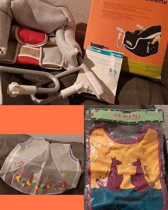 Kit Pappa Completo: Seggiolino-bavaglino-grembiule