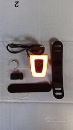 Bicicletta Luce posteriore casco LED 3 modalità ri
