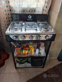lampadario cucina a gas quadro e forno elettrico 