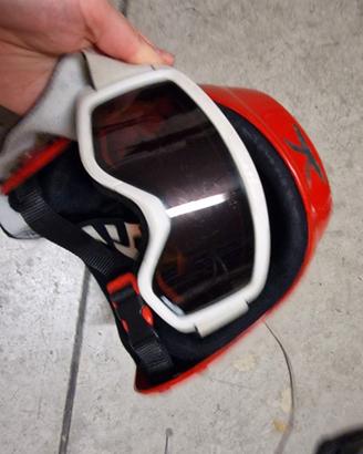 Casco occhiali sci