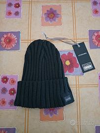 Berretto Uomo Sonny Bono, nero a coste e risvolto