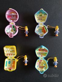 Lotto 4 portachiavi Polly Pocket Bandai