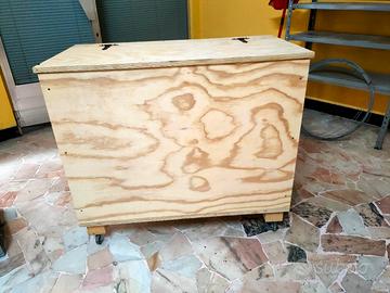 baule cassa con ruote 