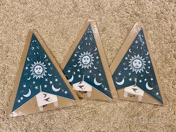 3 stelle tridimensionali decorative