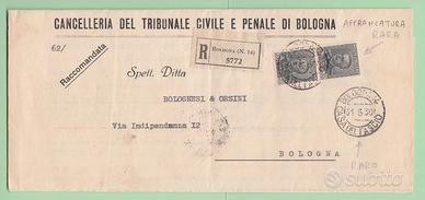 Regno d'Italia 1930 storia postale