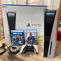 PS5 versione disco con scatola 