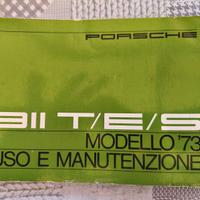 Libretto uso e manutenzione porsche 73