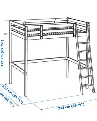 letto Ikea a soppalco 