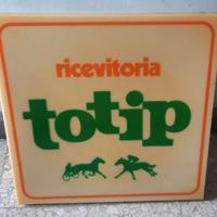Insegna luminosa vintage TOTIP ricevitoria 50x50