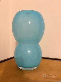 Vaso in opalino blu