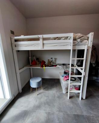 letto a castello con scrivania 