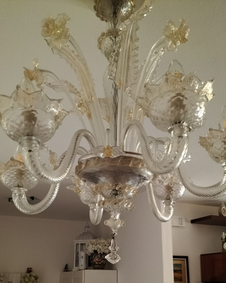 Lampadario Murano 6 luci