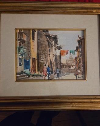 Acquerello originale firmato Antonello Zecca