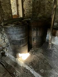 Barile grande di legno vintage