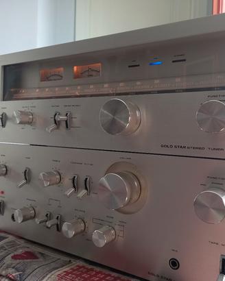 amplificatore e radio gold star