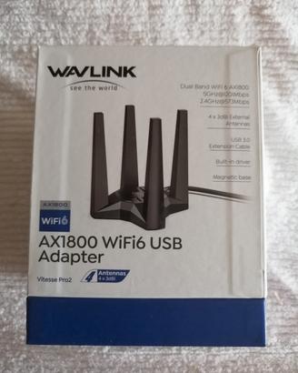 Adattatore WiFi usb NUOVO COMPLETO per gaming