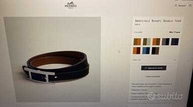 Hermes bracciale behapi nero