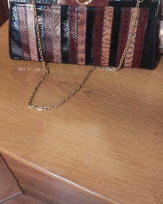 Borsa in pelle di serpente