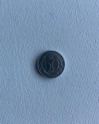 Moneta 50 lire Italia