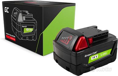 Batteria Green Cell 18V 5Ah per Milwaukee M18 NEW