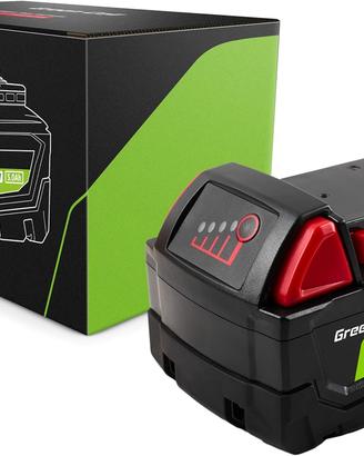 Batteria Green Cell 18V 5Ah per Milwaukee M18 NEW