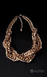 Collana a più strati color oro,ZARA