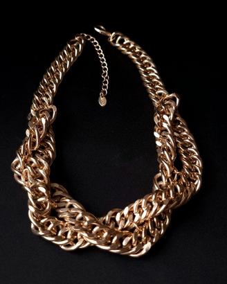 Collana a più strati color oro,ZARA