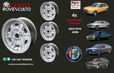 4 Cerchi lega CROMODORA CD66 13 4x98 Alfa Romeo