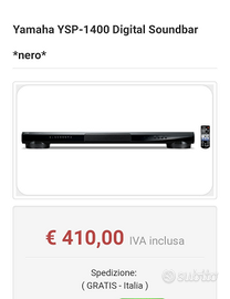 Sound bar Yamaha Ysp 1400