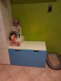 cameretta a ponte + cassettiera + panca