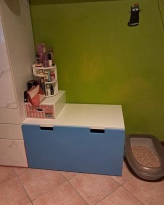 cameretta a ponte + cassettiera + panca