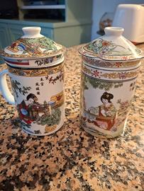 Coppia tazze infuso cinesi