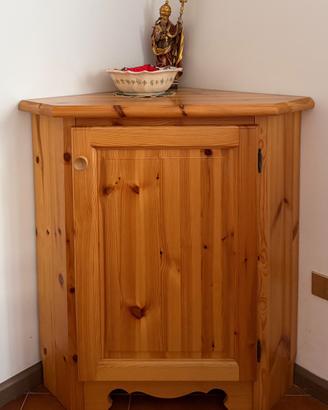 Mobile angolare in legno massello