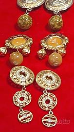 Splendida Parure 3 orecchini vintage clips