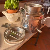 Fusto contenitore inox 15 litri