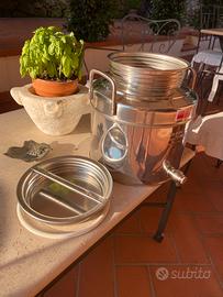 Fusto contenitore inox 15 litri